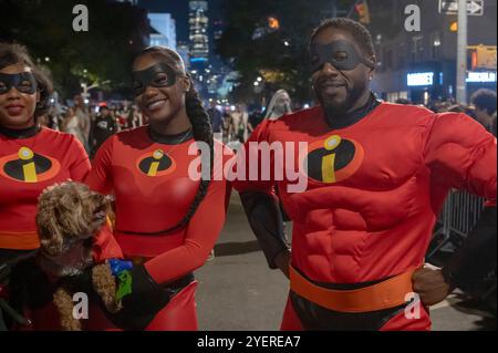 New York, Usa. 31. Oktober 2024. New York City Public Advocate Jumaane Williams nimmt 2024 an der 51. Jährlichen Village Halloween Parade in New York City am 31. Oktober 2024 Teil. (Foto: Ron Adar/SOPA Images/SIPA USA) Credit: SIPA USA/Alamy Live News Stockfoto