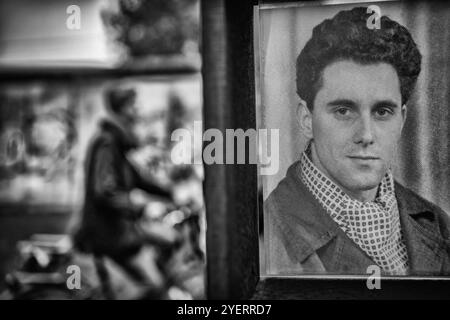 Berlin Mitte, Mauergedenkstätte an der Bernauer Straße zwischen Mitte und Gesundbrunnen, Günter Litfin - 01.11.2024 Berlin Mauergedenkstätte *** Berlin Mitte, Mauergedenkstätte an der Bernauer Straße zwischen Mitte und Gesundbrunnen, Günter Litfin 01 11 2024 Berliner Mauerdenkstätte Stockfoto