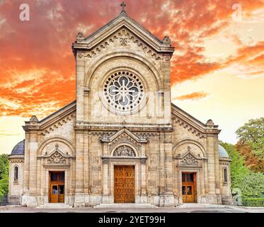 Die Kirche Eglise Notre-Dame-Des-Champs. Paris. Frankreich Stockfoto