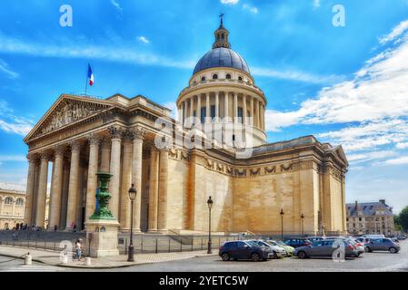 PARIS, Frankreich - 8. Juli 2016: Französische Mausoleum des großen Menschen in Frankreich - das Pantheon in Paris. Frankreich. Stockfoto