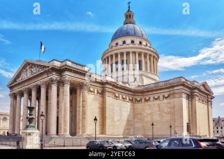 PARIS, Frankreich - 8. Juli 2016: Französische Mausoleum des großen Menschen in Frankreich - das Pantheon in Paris. Stockfoto