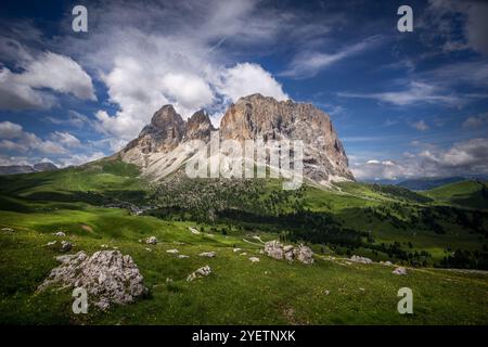 Die Langkofergruppe in den italienischen dolomiten Stockfoto