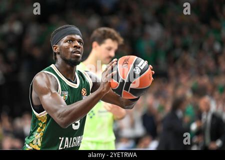 2024 10 03. Euroleague: Kaunas 'Žalgiris' - Barcelona 'FC Barcelona' 74:67. Kaunas. Stockfoto