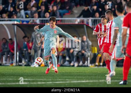 VIC, Spanien : Oktober 31 2024: Rodrigo Riquelme von Atlético de Madrid im Spiel der Copa del Rey 2024 - 2025 zwischen UD Vic und Atletico de Stockfoto