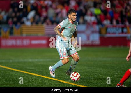 VIC, Spanien: Oktober 31 2024: Ángel Correa von Atlético de Madrid im Spiel der Copa del Rey 2024–2025 zwischen UD Vic und Atletico de Mad Stockfoto