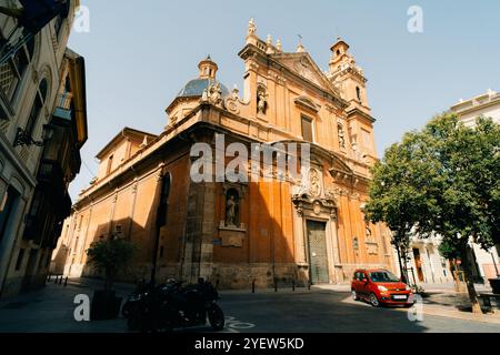 Valencia, Spanien - 18. Oktober 2023 Straße in Valencia Spanien. . Hochwertige Fotos Stockfoto