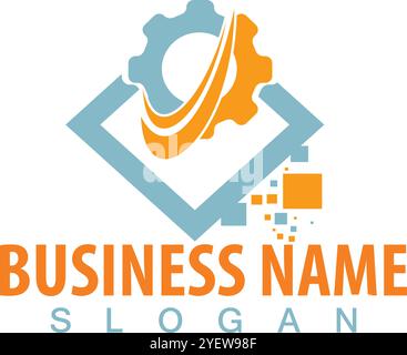 Neues Business-Logo mit hoher Qualität Stock Vektor