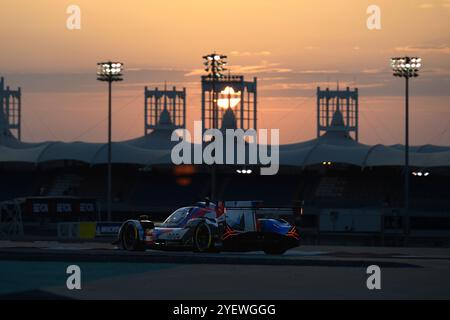 Sakhir, Bahrain. November 2024. BMW M Team WRT Nr.20 Hypercar – BMW M Hybrid V8, Sheldon van der Linde (ZAF), Robin Frijns (NLD), René Rast (DEU) während der Qualifikation. Ahmad Al Shehab/Alamy Live News. Stockfoto