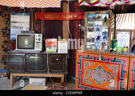 Traditionelles Haus. De Wüste Gobi. Mongolei Stockfoto