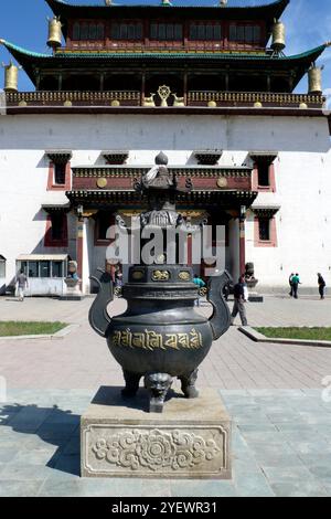 Kloster Gandan. Ulaan Baatar. Mongolei Stockfoto