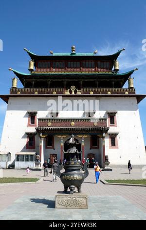 Kloster Gandan. Ulaan Baatar. Mongolei Stockfoto