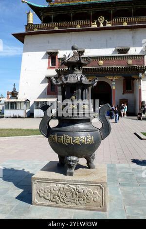 Kloster Gandan. Ulaan Baatar. Mongolei Stockfoto