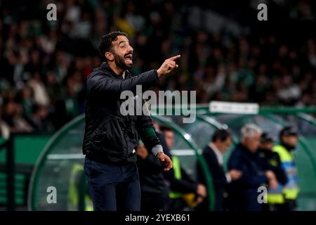 Portugal. November 2024. Rúben Amorim während des Liga Portugal Betclic-Spiels zwischen Sporting CP und CF Estrela Amadora im Estadio Jose de Alvalade am 1. November 2024 in Lissabon, Portugal. Liga Portugal Betclic - Sporting CP vs CF Estrela Amadora (Valter Gouveia/SPP) Credit: SPP Sport Pressefoto. /Alamy Live News Stockfoto