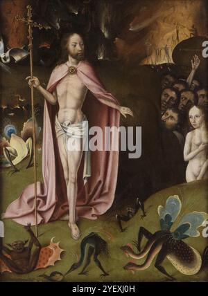 Christus in Limbo 16. Jahrhundert Anhänger von Hieronymus Bosch (Niederländisch, um 1450–1516) Stockfoto