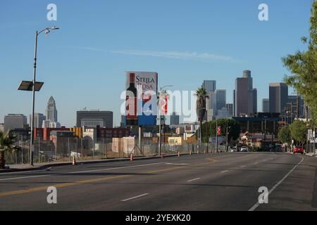 Downtown von Los Angeles, Kalifornien am frühen Morgen Stockfoto