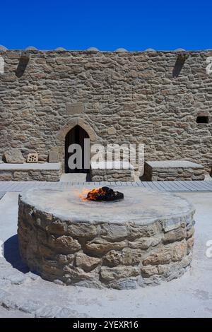 Der zoroastrische Feuertempel Ataschgah aus dem 17. Jahrhundert in Surachany (Baku), Aserbaidschan Stockfoto