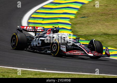 Sao Paulo, Brasilien . Oktober 2024. Nico Hulkenberg (DE) - MoneyGram Haas F1 Team - Haas VF-24 - Ferrari während der Formel 1 Lenovo Grande Premio de Sao Paulo 2024, geplant auf dem Interlagos Circuit, San Paolo, Brasilien, BRA 1.-3. November 2024 - Credit: Alessio de Marco/Alamy Live News Stockfoto