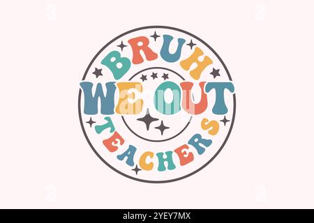 Sommer-T-Shirt-Design im Retro-Look Stock Vektor