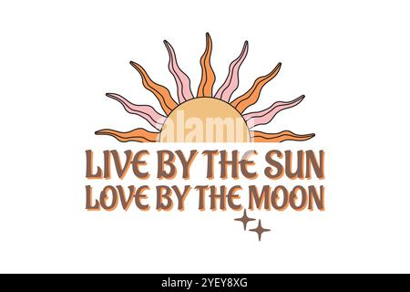 Boho SVG T-Shirt-Design Stock Vektor