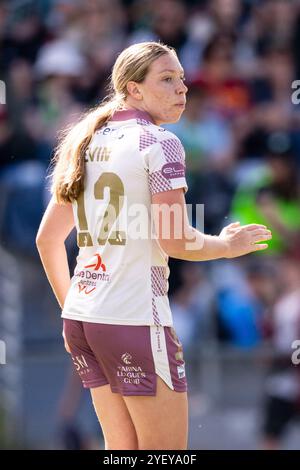 Canberra, Australien; 2. November 2024: Tamar Levin von Brisbane Roar FC wird während des Ninja A-League Women Round 1 Spiels 2024/25 zwischen Canberra United FC und Brisbane Roar FC im McKellar Park in Canberra, Australien, am 2. November 2024 gezeigt. (Foto: Nick Strange/Fotonic/Alamy Live News) Stockfoto