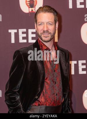 New York, New York, USA. 31. Oktober 2024. James D. Sasser nimmt am 31. Oktober 2024 an der Off-Broadway-Eröffnungsnacht für Musical „Teeth“ im New World Bühnen Theatre in New York Teil (Bild: © Lev Radin/ZUMA Press Wire) NUR ZUR REDAKTIONELLEN VERWENDUNG! Nicht für kommerzielle ZWECKE! Stockfoto