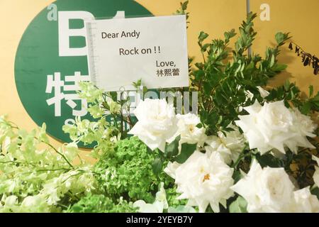 Taiwan, China. November 2024. Sänger Andy Lau tritt am 1. November 2024 in der Taipei Arena auf. (Foto: Costfoto/NurPhoto) Credit: NurPhoto SRL/Alamy Live News Stockfoto