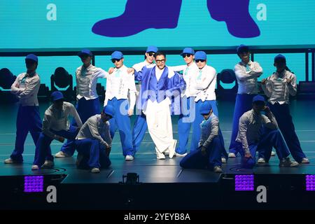Taiwan, China. November 2024. Sänger Andy Lau tritt am 1. November 2024 in der Taipei Arena auf. (Foto: Costfoto/NurPhoto) Credit: NurPhoto SRL/Alamy Live News Stockfoto