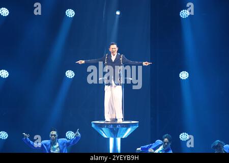 Taiwan, China. November 2024. Sänger Andy Lau tritt am 1. November 2024 in der Taipei Arena auf. (Foto: Costfoto/NurPhoto) Credit: NurPhoto SRL/Alamy Live News Stockfoto