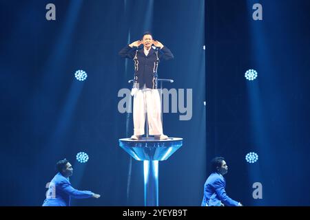 Taiwan, China. November 2024. Sänger Andy Lau tritt am 1. November 2024 in der Taipei Arena auf. (Foto: Costfoto/NurPhoto) Credit: NurPhoto SRL/Alamy Live News Stockfoto