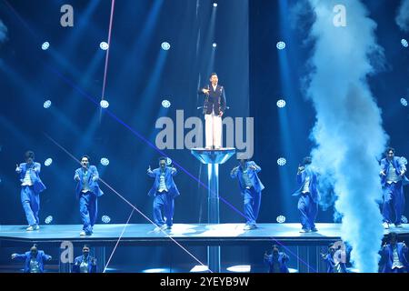 Taiwan, China. November 2024. Sänger Andy Lau tritt am 1. November 2024 in der Taipei Arena auf. (Foto: Costfoto/NurPhoto) Credit: NurPhoto SRL/Alamy Live News Stockfoto