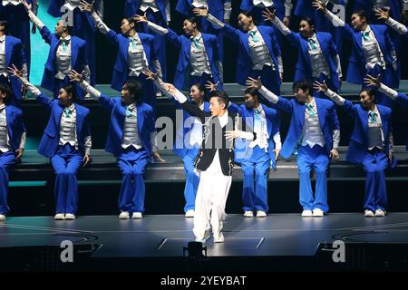 Taiwan, China. November 2024. Sänger Andy Lau tritt am 1. November 2024 in der Taipei Arena auf. (Foto: Costfoto/NurPhoto) Credit: NurPhoto SRL/Alamy Live News Stockfoto