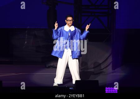 Taiwan, China. November 2024. Sänger Andy Lau tritt am 1. November 2024 in der Taipei Arena auf. (Foto: Costfoto/NurPhoto) Credit: NurPhoto SRL/Alamy Live News Stockfoto