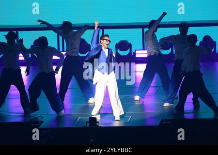 Taiwan, China. November 2024. Sänger Andy Lau tritt am 1. November 2024 in der Taipei Arena auf. (Foto: Costfoto/NurPhoto) Credit: NurPhoto SRL/Alamy Live News Stockfoto