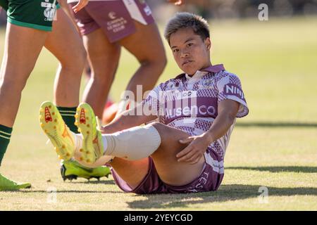 Canberra, Australien; 2. November 2024: Momo Hayashi von Brisbane Roar FC wird während des Ninja A-League Women Round 1 Spiels 2024/25 zwischen Canberra United FC und Brisbane Roar FC im McKellar Park in Canberra, Australien, am 2. November 2024 gezeigt. (Foto: Nick Strange/Fotonic/Alamy Live News) Stockfoto