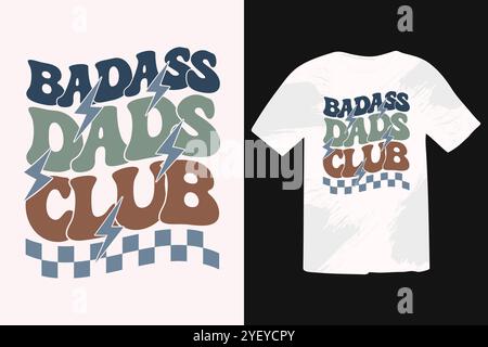 Vatertag SVG T-Shirt-Design Stock Vektor