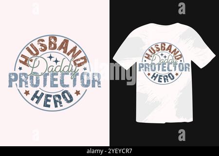 Vatertag SVG T-Shirt-Design Stock Vektor