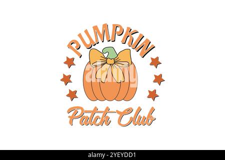 Halloween Kürbis SVG T-Shirt Design Stock Vektor