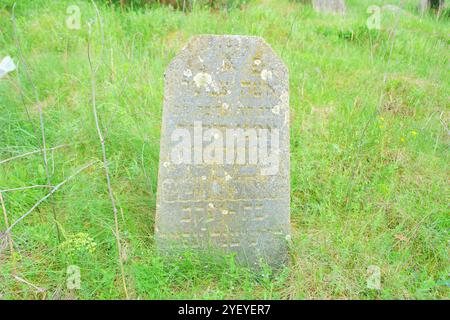 Verlassener jüdischer Friedhof in der belarussischen Stadt Rakov, Weißrussland Stockfoto