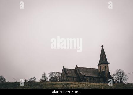 Blick auf St. Andrew’s Church, Blubberhouses, Harrogate, North Yorkshire, Großbritannien. 2. September 2024. Harrogate, North Yorkshire, Großbritannien. Quelle: Cau Stockfoto