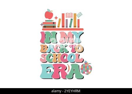 Lehrerbuch Hebeldesign SVG Stock Vektor