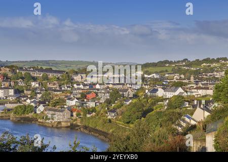 Blick auf Kinsale von der Mündung des Flusses Bandon, Irland, Europa Stockfoto