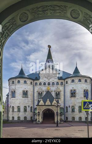 Das Gebäude der Staatsbank in Nischni Nowgorod ist ein architektonisches Denkmal im neorussischen Stil, Russland, Europa Stockfoto