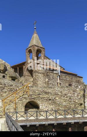 David Gareja ist ein aus Felsen gehauener Orthodoxer Klosterkomplex im Kakheti in Georgien, Asien Stockfoto