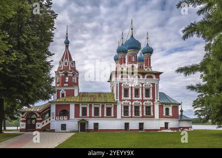 Kirche Demetrius auf dem Blut an den Ufern der Wolga, Uglich, Russland, Europa Stockfoto