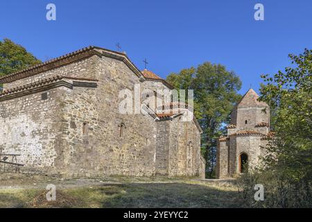 Das architektonische Ensemble Dzveli (Alt) Shuamta ist ein georgianisch-orthodoxes Kloster in 7 km Entfernung von Telavi, Georgien, Asien Stockfoto