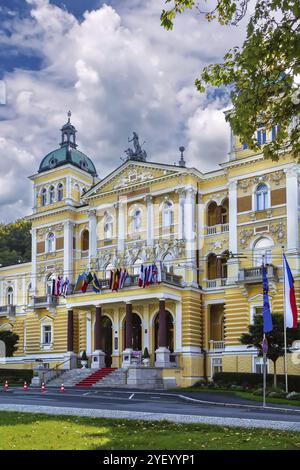 Gebäude des Hotel Nove Lazne in Marianske Lazne, Tschechische republik Stockfoto