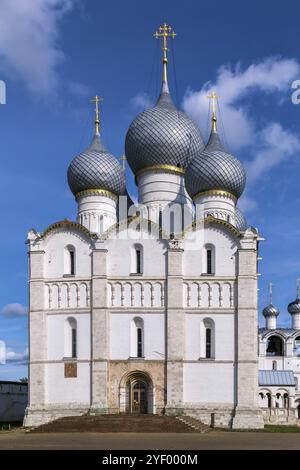 Mariä Himmelfahrt-Kathedrale im Rostower Kreml, Russland, Europa Stockfoto