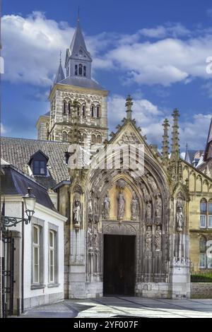 Die Basilika Saint Servatius ist eine römisch-katholische Kirche in Maastricht Stockfoto