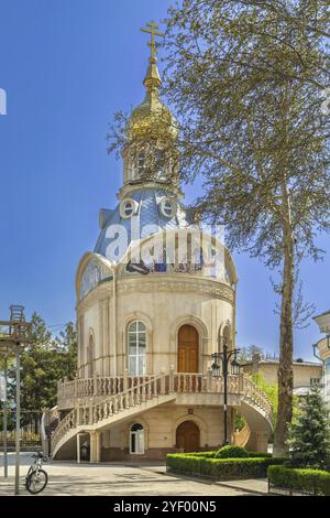 Kirche St. Lukas auf dem Territorium der Heiligen Himmelfahrt Kathedrale, Taschkent, Usbekistan, Asien Stockfoto