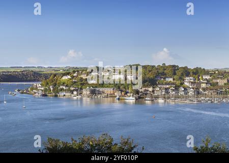 Blick auf Kinsale von der Mündung des Flusses Bandon, Irland, Europa Stockfoto